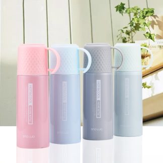Korean style Portable  Flask with cup 350ml