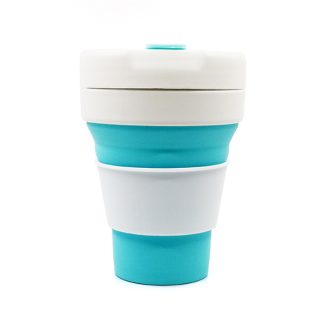 Foldable silicone coffee mug