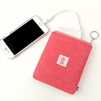 Zipper felt wallet