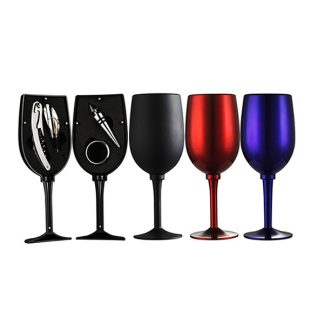 Wine glass Shaped red wine opener set