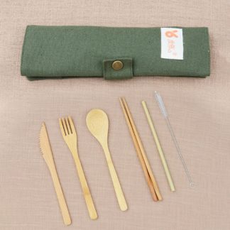 Japanese Style wooden Cutlery Set