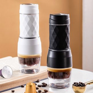 Mini Espresso Coffee Maker (Ground Coffee & Nespresso)