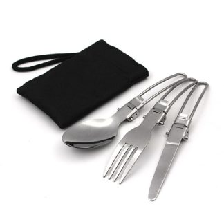 Foldable Camping Cutlery Set