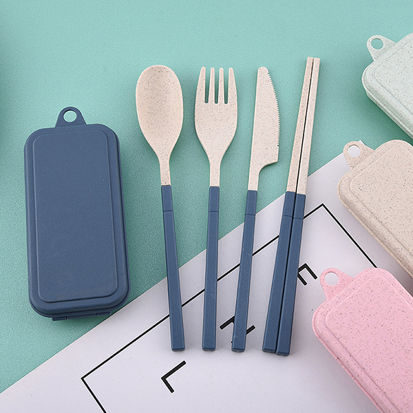 Rainbow Tone Foldable wheat cutlery set:圖片 5