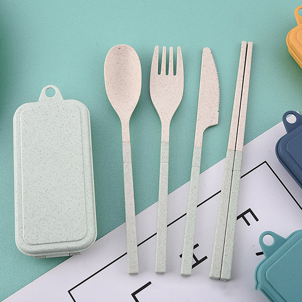 Rainbow Tone Foldable wheat cutlery set:圖片 7