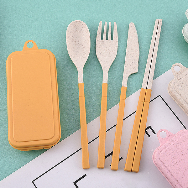 Rainbow Tone Foldable wheat cutlery set:圖片 8