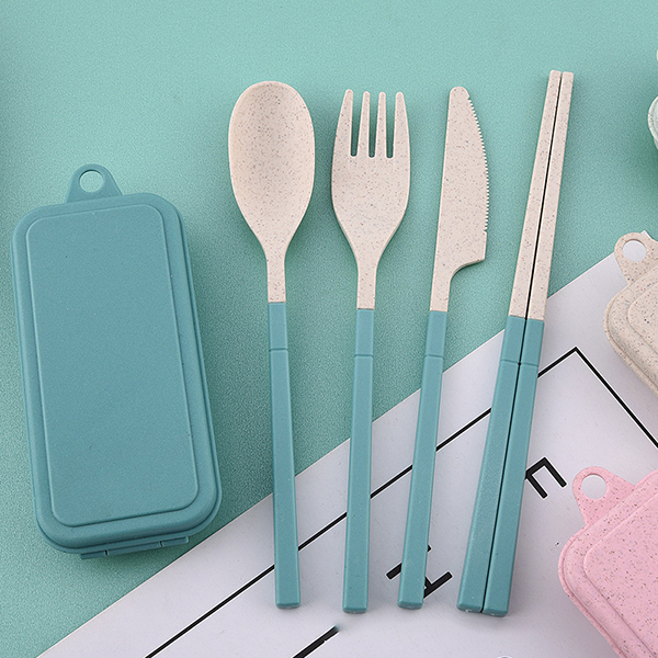 Rainbow Tone Foldable wheat cutlery set:圖片 9