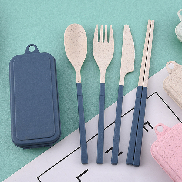 Rainbow Tone Foldable wheat cutlery set:圖片 10
