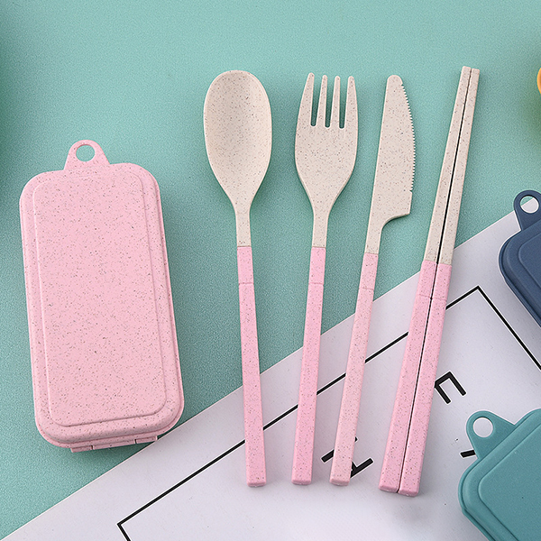 Rainbow Tone Foldable wheat cutlery set:圖片 11