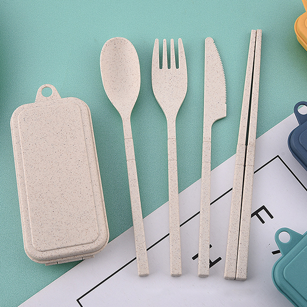 Rainbow Tone Foldable wheat cutlery set:圖片 12