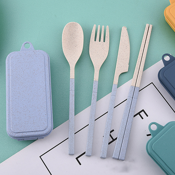 Rainbow Tone Foldable wheat cutlery set:圖片 13