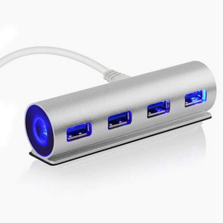 Round Shaped LED Aluminum USB Hubs(USB 3.0)