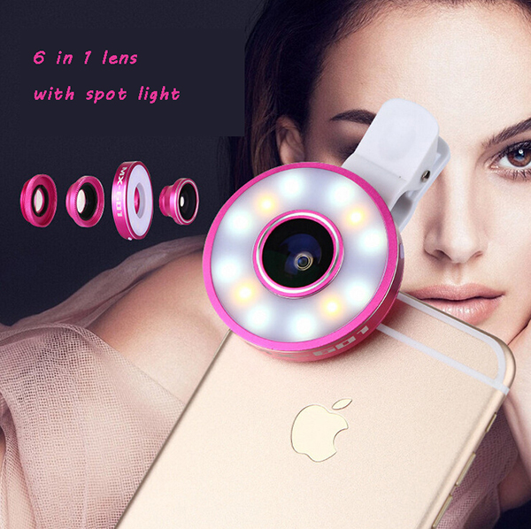6 in 1 led selfie lens set:圖片 4