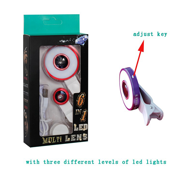 6 in 1 led selfie lens set:圖片 9