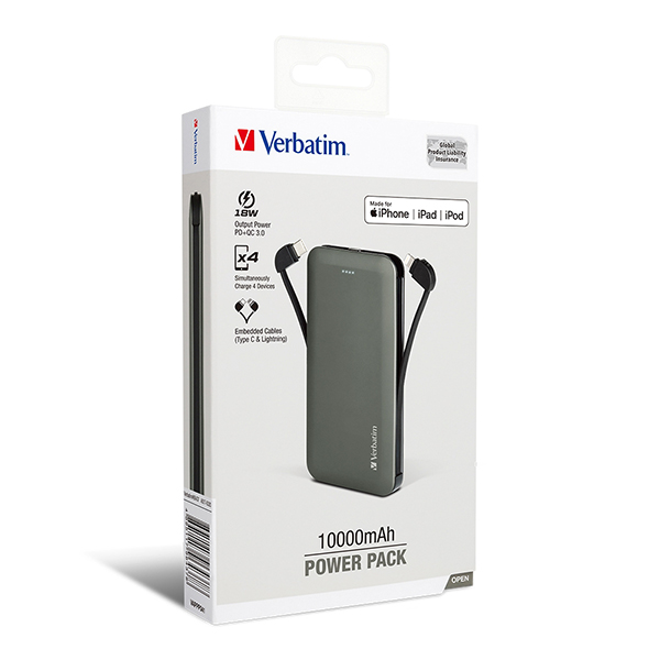Verbatim-PD & QC 3.0 Fast Charge Power Bank-10000mAh:圖片 2