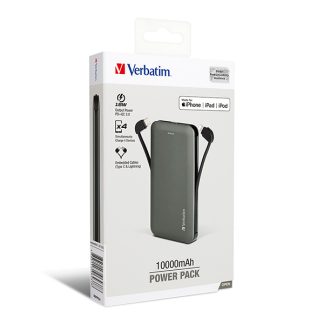 Verbatim-PD & QC 3.0 Fast Charge Power Bank-10000mAh