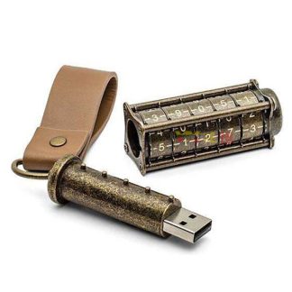 Retro metal lock USB flash drive