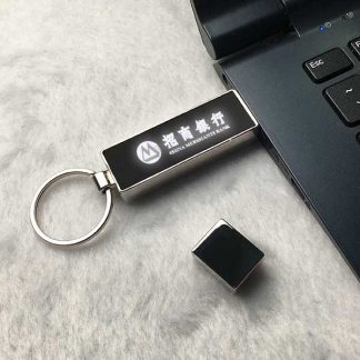 Metal USB Flash Drive with LED logo