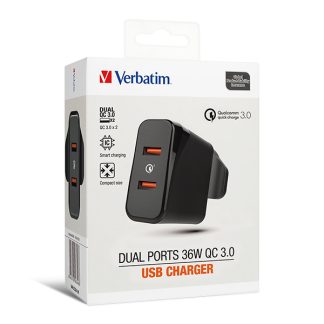 Verbatim-36W PD QC 3.0 USB charger