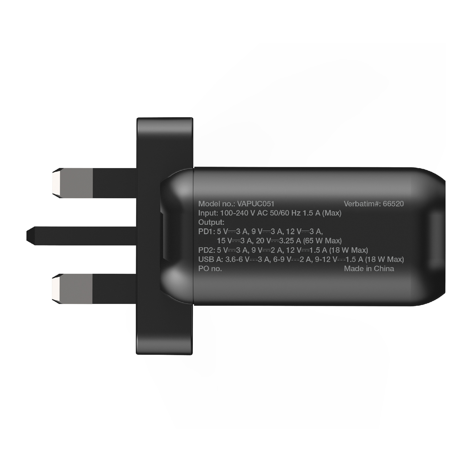 Verbatim-65W PD QC 3.0 USB GaN charger:圖片 9