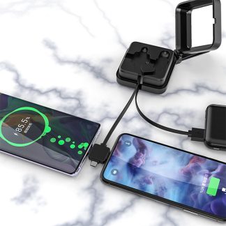 3 in 1 cable with mirror & phone stand
