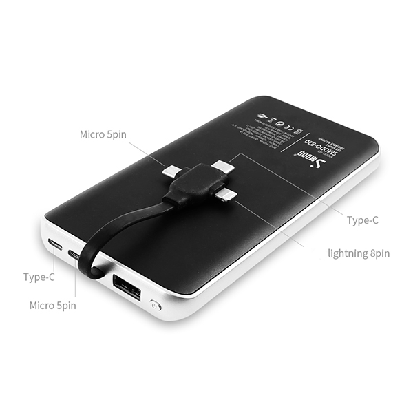 Korean Style 3 in 1 Power bank- 6000MAH(TYPE-C+IPHONE+MICRO):圖片 5