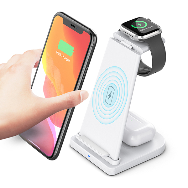 Foldable 3 in 1 wireless charger 10w