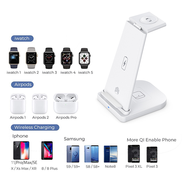 Foldable 3 in 1 wireless charger 10w:圖片 5