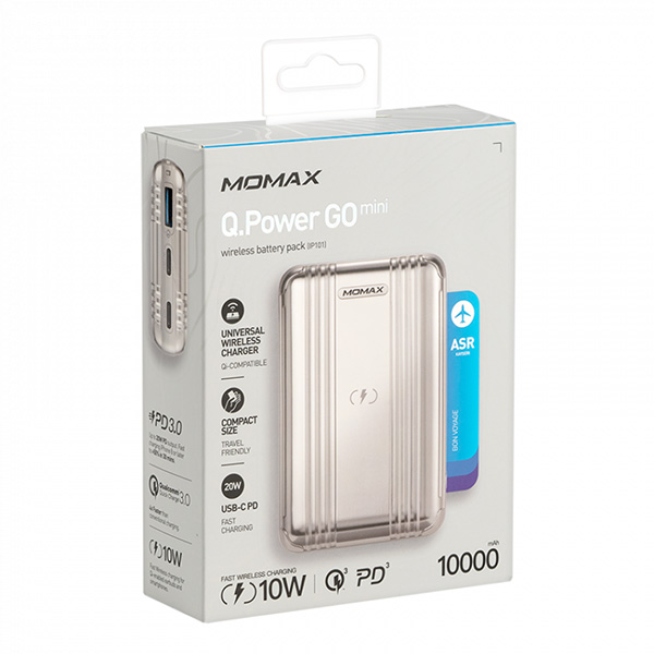 Momax-Mini QC & PD wireless charger power bank-10000mAh:圖片 2