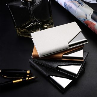 Aluminium Name card case with pu surface