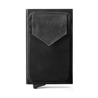 RFID block card holder with money pocket