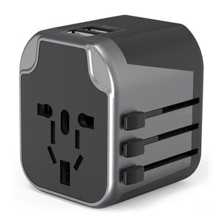 USB charger travel adapter with 2 usb ports