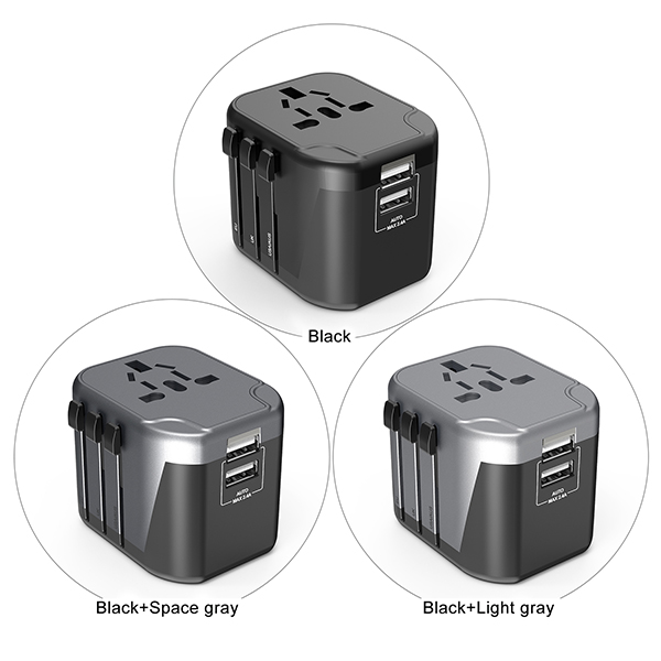 USB charger travel adapter with 2 usb ports:圖片 5