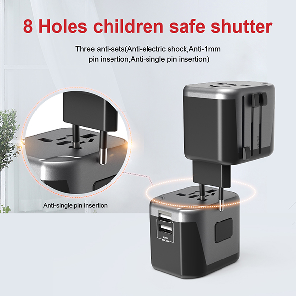 USB charger travel adapter with 2 usb ports:圖片 6