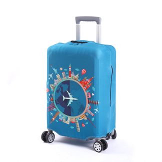Elastic luggage protective cover