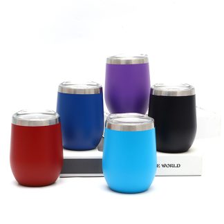 Stainless steel eggshell tumbler-355ML
