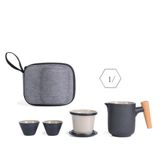 Portable Ceramic teapot cup set