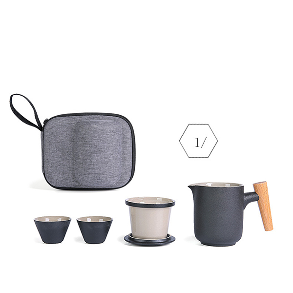 Portable Ceramic teapot cup set