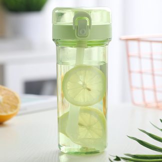 Sports water bottle with straw 450ml