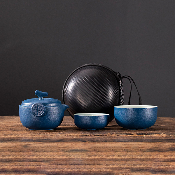 Colorful Portable Ceramic teapot cup set:圖片 6