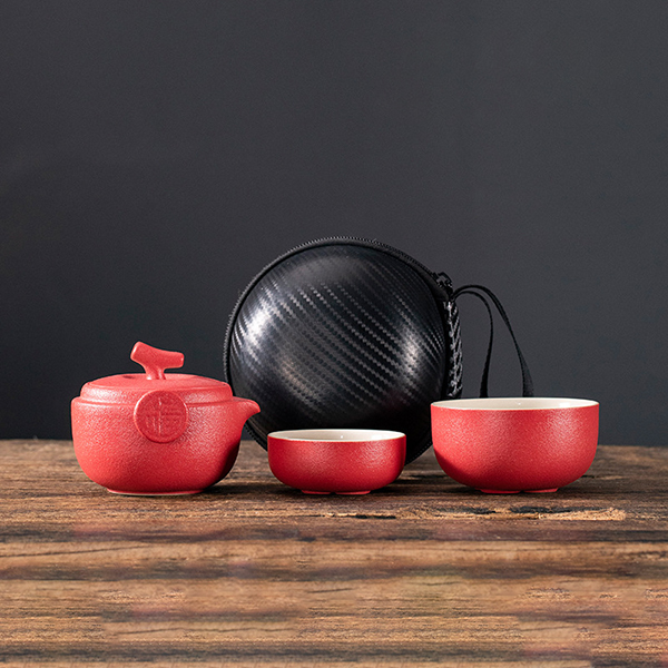 Colorful Portable Ceramic teapot cup set:圖片 7